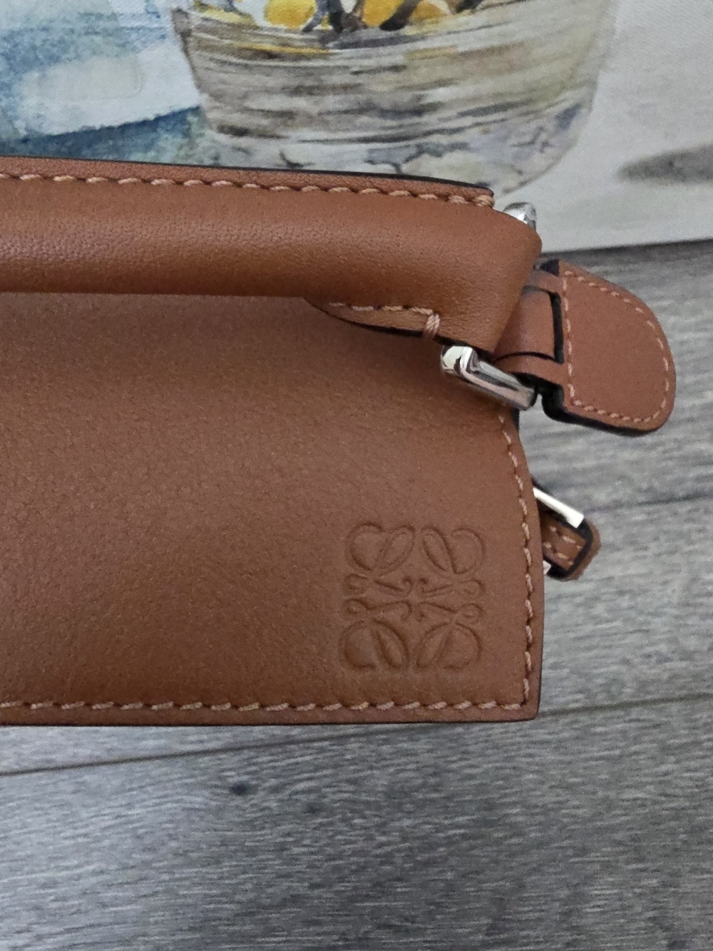 Loewe Mini Puzzle In Tan - Picture 5 of 13